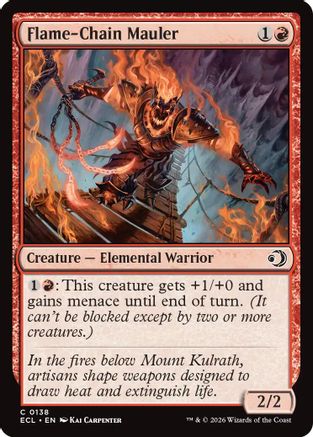 Flame-Chain Mauler  [Lorwyn Eclipsed] Foil