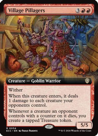 Village Pillagers (Extended Art)  [Commander: Lorwyn Eclipsed]