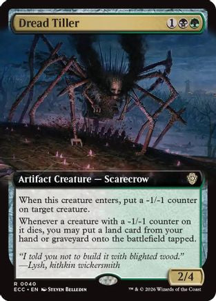Dread Tiller (Extended Art)  [Commander: Lorwyn Eclipsed]