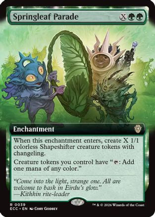 Springleaf Parade (Extended Art)  [Commander: Lorwyn Eclipsed]