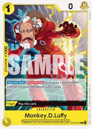 Monkey.D.Luffy (012) (ST29-012) - [Starter Deck 29: Egghead]