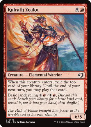 Kulrath Zealot  [Lorwyn Eclipsed] Foil