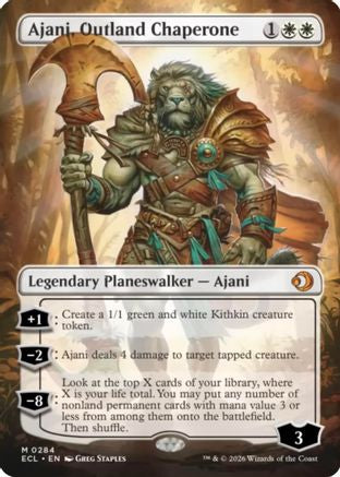 Ajani, Outland Chaperone (Borderless)  [Lorwyn Eclipsed]