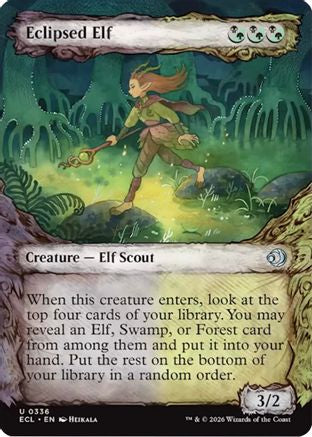 Eclipsed Elf (Showcase)  [Lorwyn Eclipsed] Foil