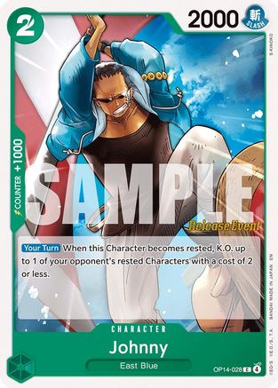Johnny (OP14-028) - [The Azure Sea's Seven Release Event Cards]