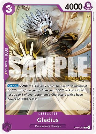 Gladius (OP14-062) - [The Azure Sea's Seven Release Event Cards]
