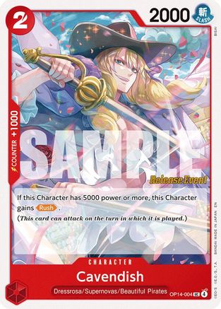 Cavendish (OP14-004) - [The Azure Sea's Seven Release Event Cards]