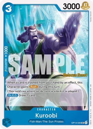 Kuroobi (OP14-045) - [The Azure Sea's Seven Release Event Cards]