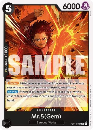 Mr.5(Gem) (OP14-094) - [The Azure Sea's Seven Release Event Cards]