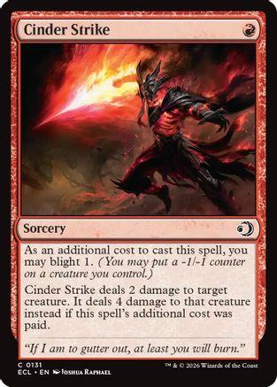 Cinder Strike  [Lorwyn Eclipsed] Foil