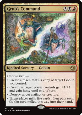 Grub's Command  [Promo Pack: Lorwyn Eclipsed] Foil