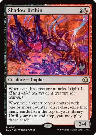 Shadow Urchin  [Promo Pack: Lorwyn Eclipsed] Foil