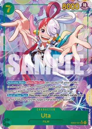 Uta (061) (Alternate Art) (EB03-061) - [Extra Booster: One Piece Heroines Edition] Foil