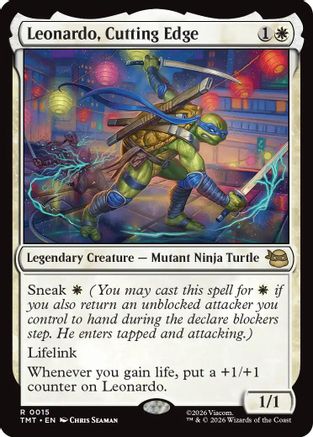 Leonardo, Cutting Edge  [Teenage Mutant Ninja Turtles] Foil