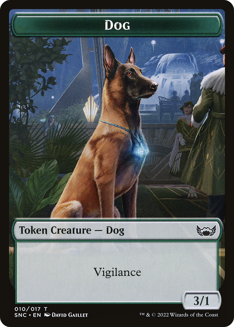 Dog  [Streets of New Capenna Tokens] Foil