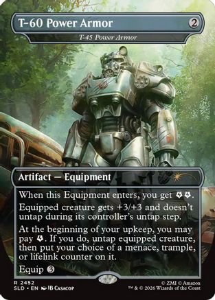 T-60 Power Armor - T-45 Power Armor  [Secret Lair Drop Series] Foil