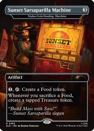 Sunset Sarsaparilla Machine - Nuka-Cola Vending Machine  [Secret Lair Drop Series] Foil