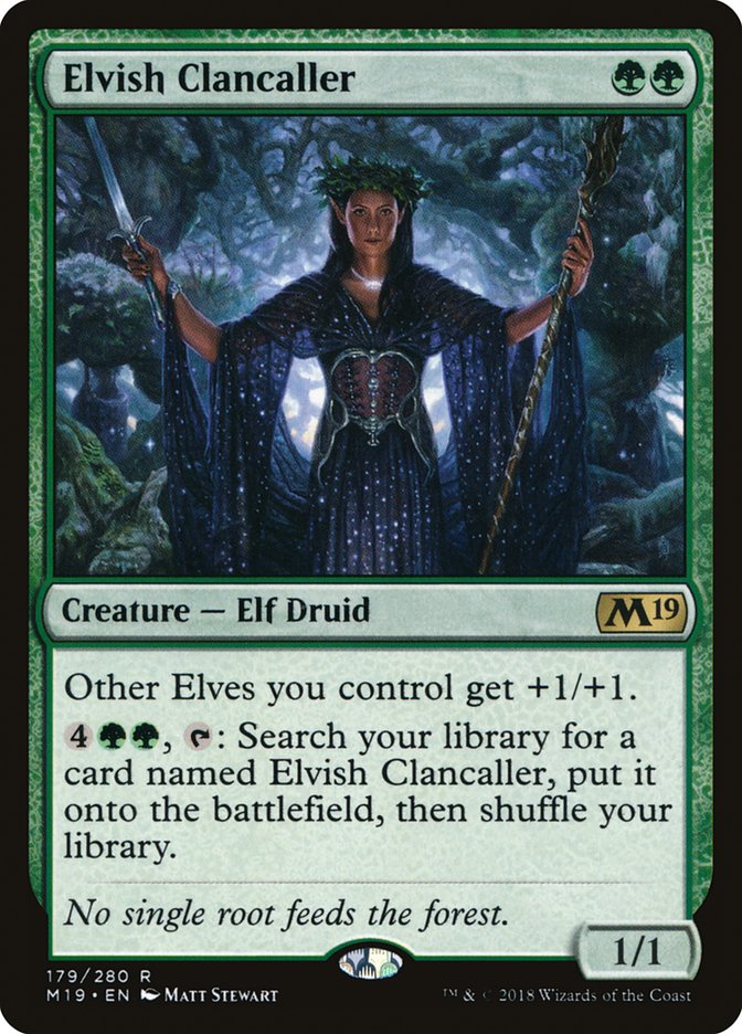 Elvish Clancaller [Core Set 2019] Foil