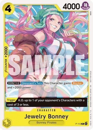 Jewelry Bonney (Heroines Battle Pack) (P-113) - [One Piece Promotion Cards] Foil