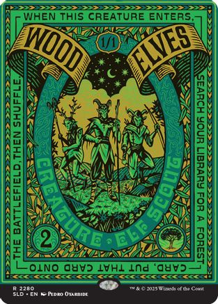 Wood Elves (2280)  [Secret Lair Drop Series] Foil