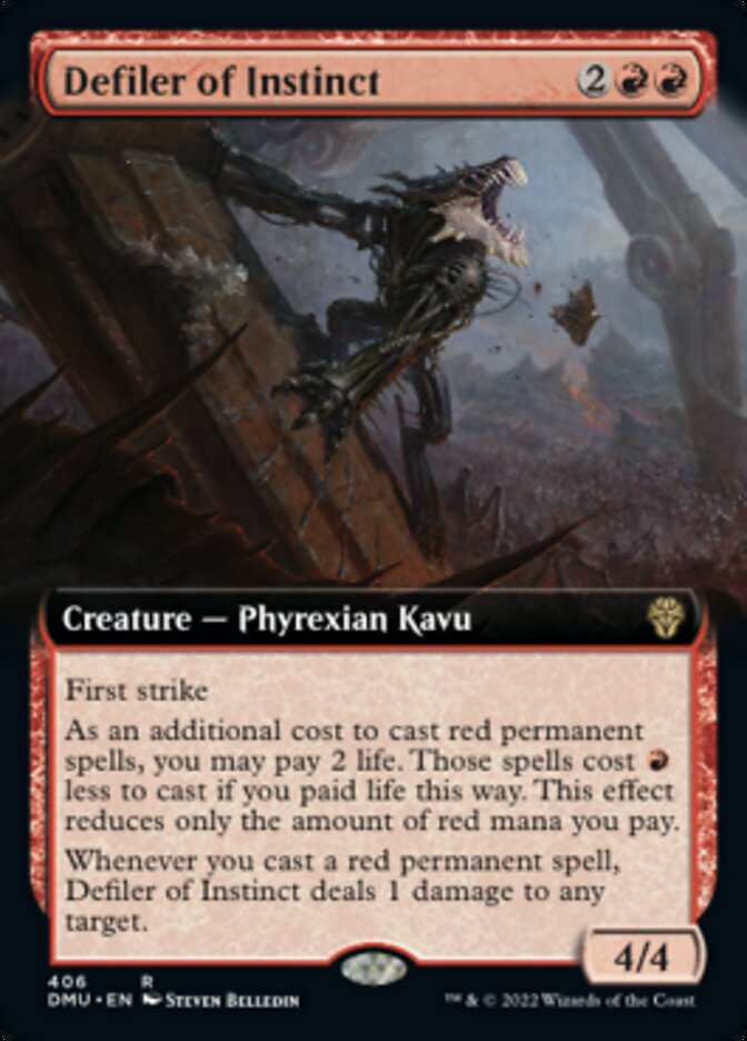 Defiler of Instinct (Extended Art) [Dominaria United] Foil