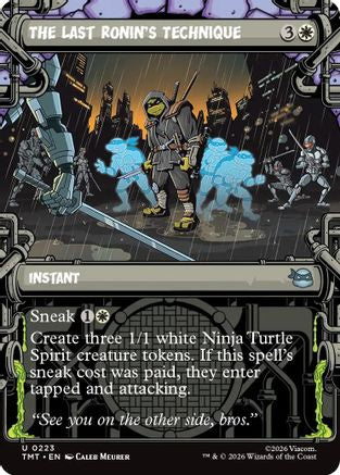 The Last Ronin's Technique (Showcase)  [Teenage Mutant Ninja Turtles] Foil