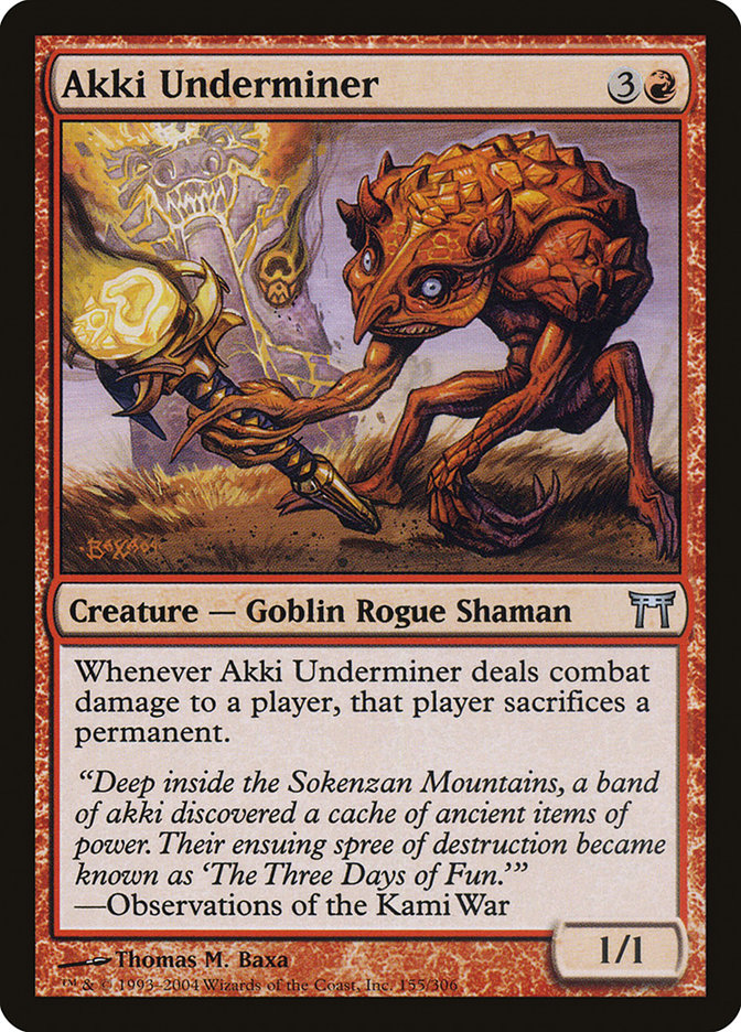 Akki Underminer [Champions of Kamigawa] Foil