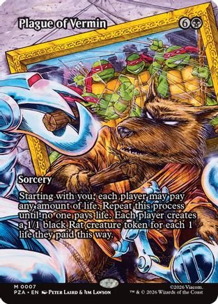 Plague of Vermin (Borderless)  [Teenage Mutant Ninja Turtles Eternal-Legal] Foil