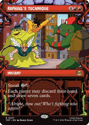 Raphael's Technique (Showcase)  [Teenage Mutant Ninja Turtles] Foil