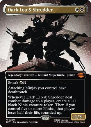 Dark Leo & Shredder (Borderless)  [Teenage Mutant Ninja Turtles] Foil