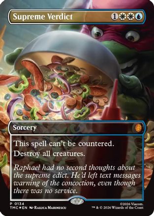 Supreme Verdict (Borderless)  [Commander: Teenage Mutant Ninja Turtles] Foil