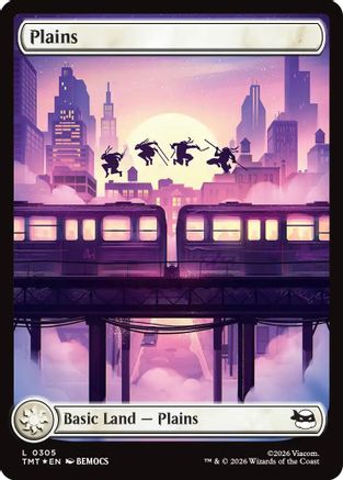 Plains (0305) (Surge Foil)  [Teenage Mutant Ninja Turtles] Foil