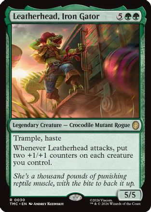 Leatherhead, Iron Gator  [Commander: Teenage Mutant Ninja Turtles] Foil