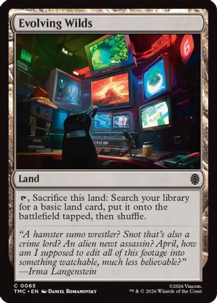 Evolving Wilds  [Commander: Teenage Mutant Ninja Turtles] Foil