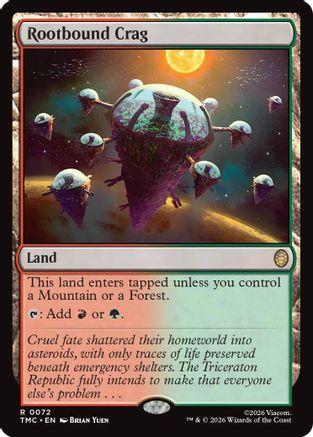 Rootbound Crag  [Commander: Teenage Mutant Ninja Turtles]
