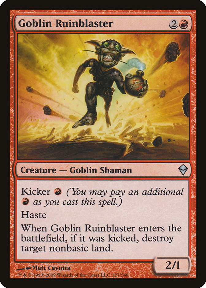 Goblin Ruinblaster [Zendikar] Foil