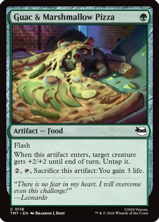 Guac & Marshmallow Pizza  [Teenage Mutant Ninja Turtles] Foil