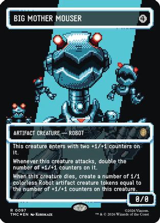 Big Mother Mouser (Borderless) (Surge Foil)  [Commander: Teenage Mutant Ninja Turtles] Foil