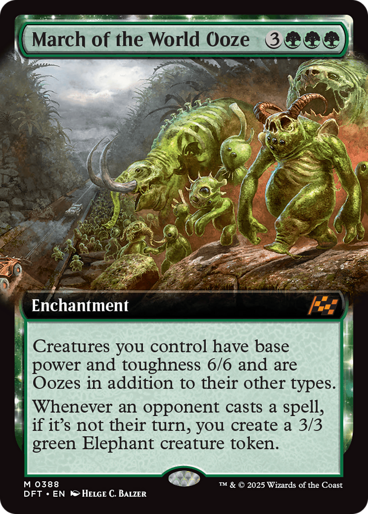 March of the World Ooze (Extended Art) [Aetherdrift] Foil