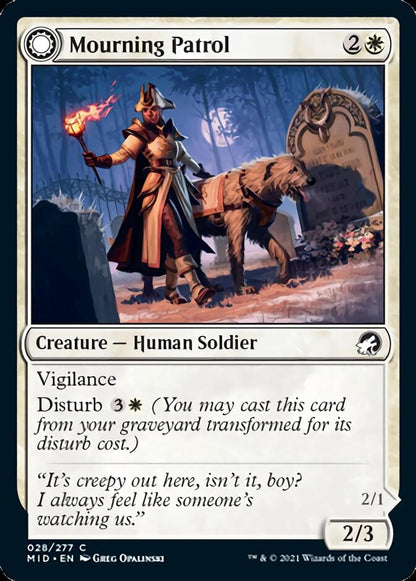 Mourning Patrol // Morning Apparition [Innistrad: Midnight Hunt] Foil