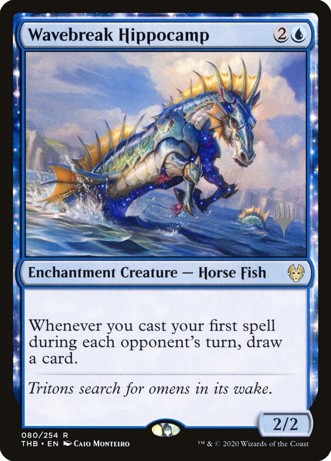 Wavebreak Hippocamp (Promo Pack) [Theros Beyond Death Promos] Foil
