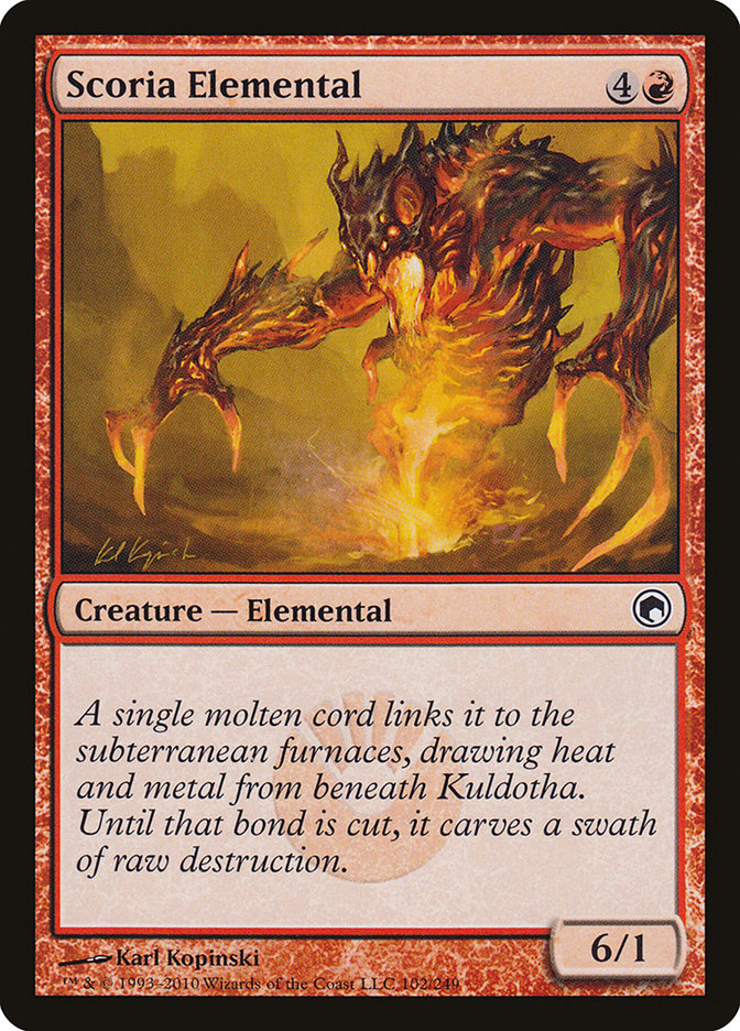 Scoria Elemental [Scars of Mirrodin] Foil