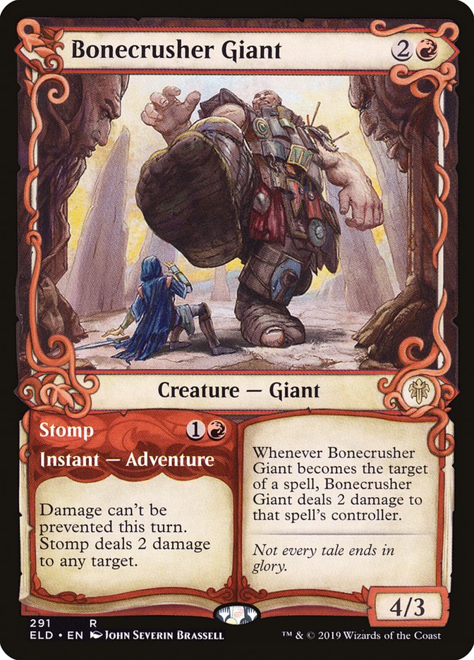 Bonecrusher Giant // Stomp (Showcase) [Throne of Eldraine] Foil