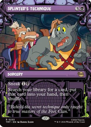Splinter's Technique (Showcase)  [Teenage Mutant Ninja Turtles] Foil