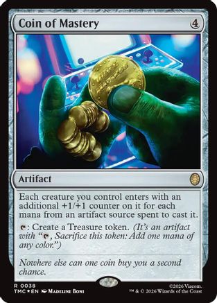 Coin of Mastery (Surge Foil)  [Commander: Teenage Mutant Ninja Turtles] Foil