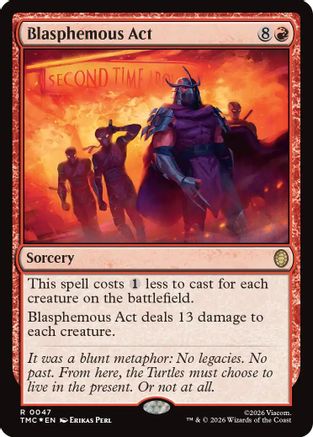 Blasphemous Act (Surge Foil)  [Commander: Teenage Mutant Ninja Turtles] Foil