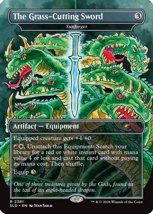 The Grass-Cutting Sword - Sunforger  [Secret Lair Drop Series] Foil