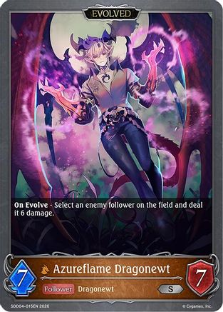 Azureflame Dragonewt (Evolved)