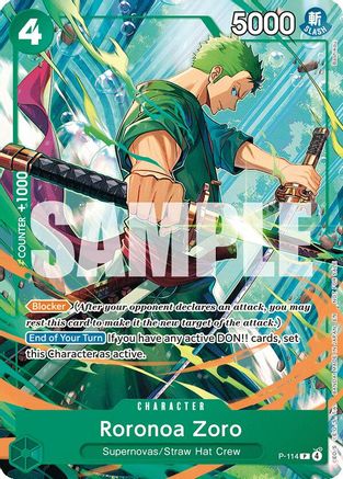 Roronoa Zoro (114) (P-114) - [One Piece Promotion Cards]