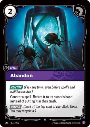 Abandon (131/219) - Riftbound - [Unleashed]